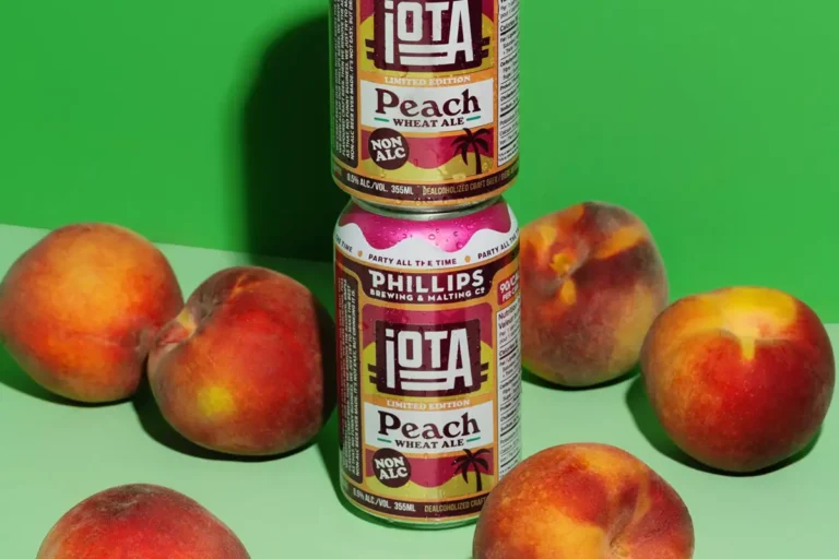 Phillips IOTA non-alcoholic Peach Wheat Ale at Village Food Markets Sooke