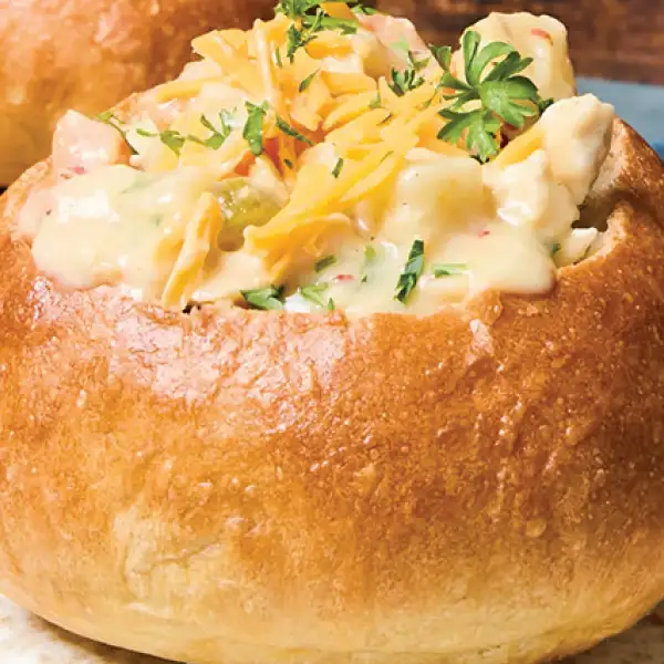 Fresh Baked Sourdough Bread Bowl